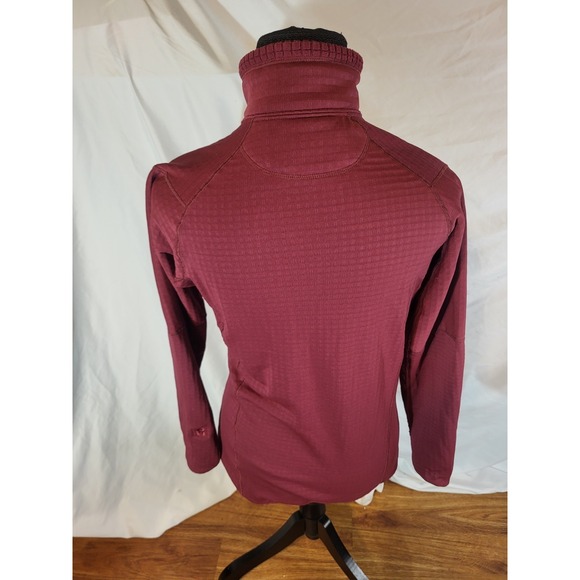 Patagonia Women's Regulator R1 Pullover Fleece Jacket Burgundy Red Small  Hiking - Picture 4 of 5